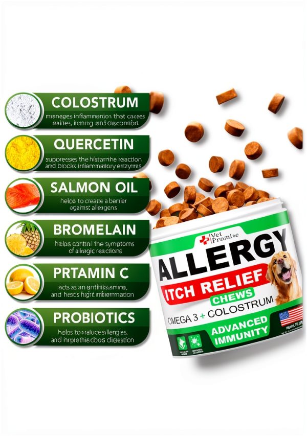 Vet Promise Dog Itch Relief Chews Natural Allergy Support-2