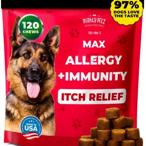 Mighty Petz Dog Allergy Chews Itch Relief Skin Support-0
