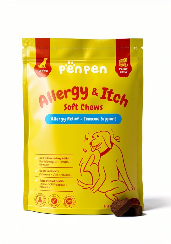 PENPEN Dog Allergy Chews Immune Skin Health Pet Supplies-0