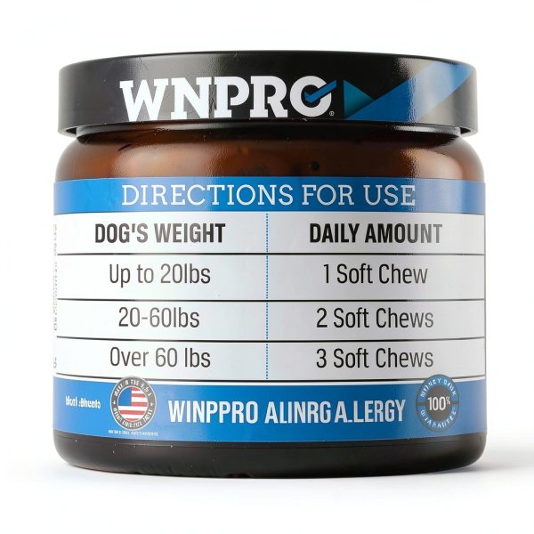 WINPRO Allergy Soft Chews Dog Itch Relief Natural-5