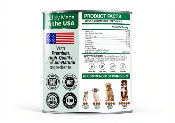 YUMA'S Dog Allergy Chews Itch Relief Immune Support Treats-5