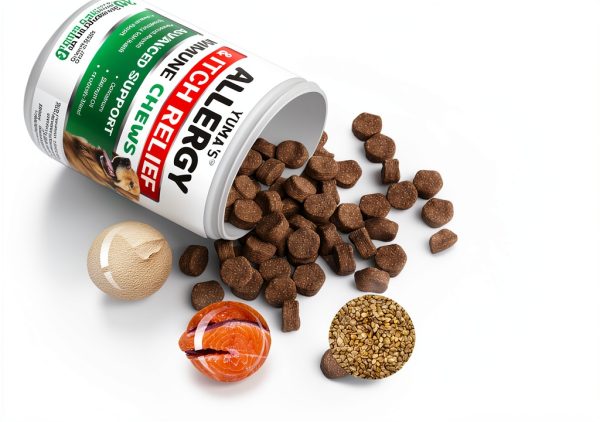 YUMA'S Dog Allergy Chews Itch Relief Immune Support Treats-3