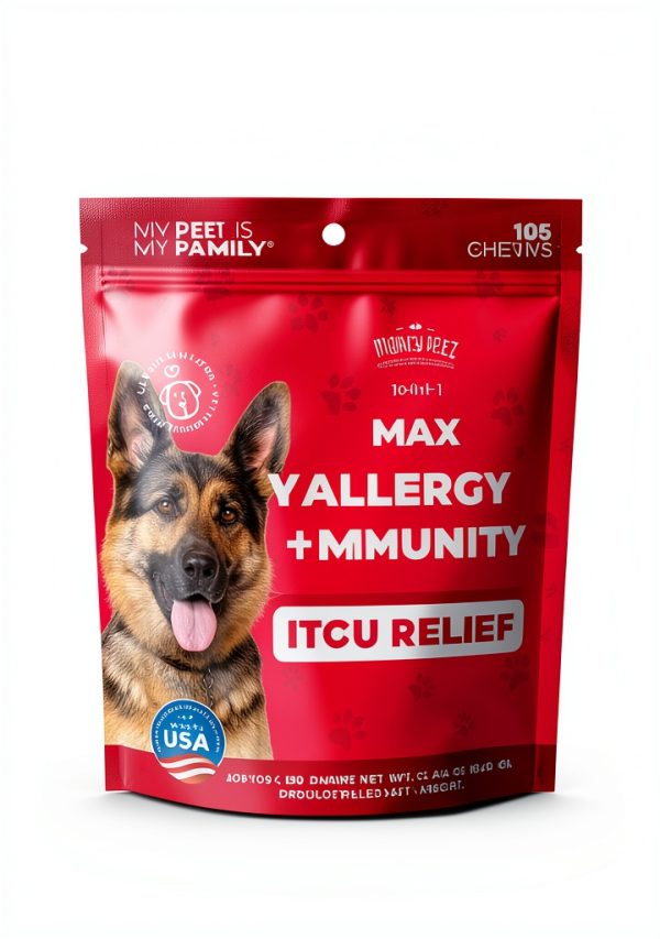 Mighty Petz Dog Allergy Chews Itch Relief Skin Support-9
