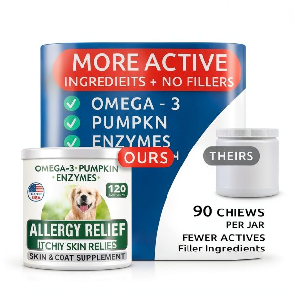 Bark&Spark Dog Allergy Chews Itch Relief Immune Support-3