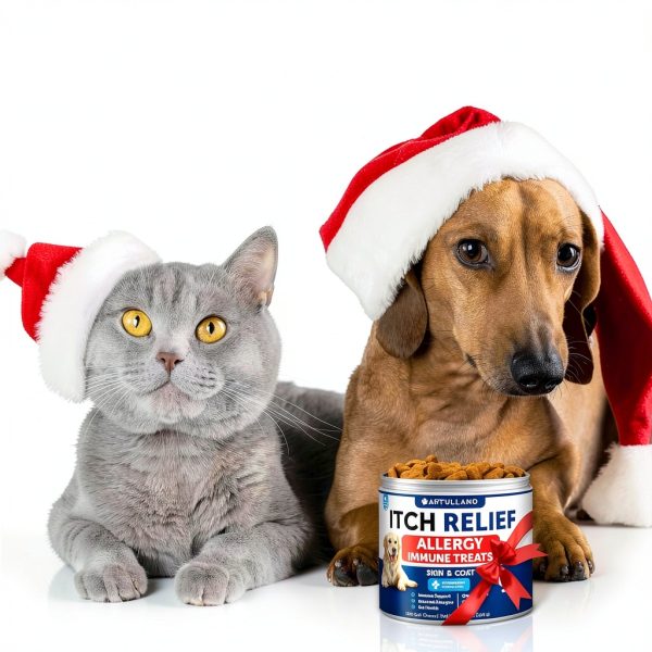 Artullano Dog Allergy Chews Itchy Skin Relief Treats-1