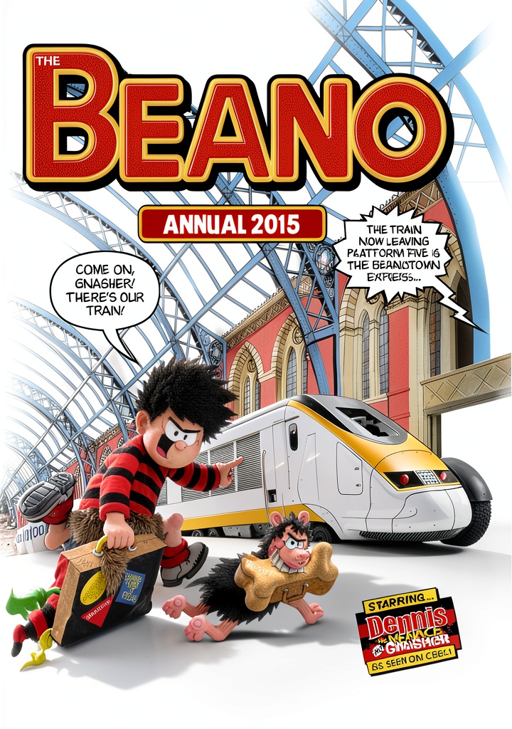 DC Thomson DCT Annuals Kindle edition open on a tablet