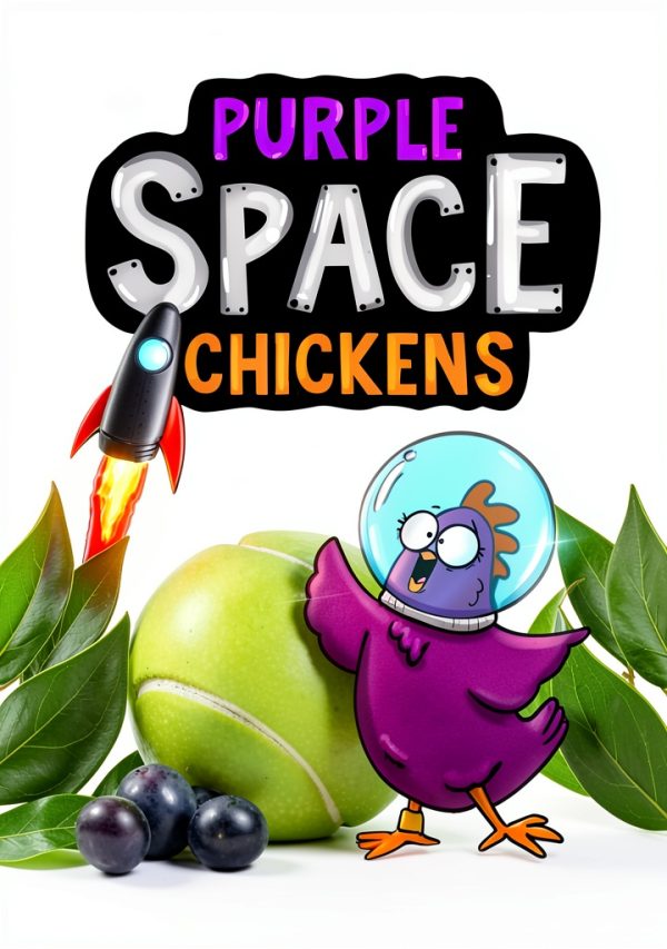 Purple Space Chickens Dyslexia Friendly Chapter Book Kids-0