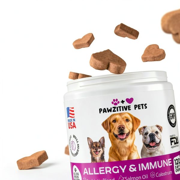 Pawzitive Pets Dog Allergy Chews Omega-3 Skin Health-4