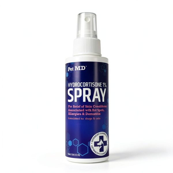 Pet MD Hydrocortisone Spray Itch Relief for Dogs Cats-4