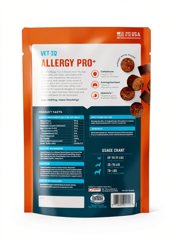 VetIQ Allergy Pro Plus Dog Supplement Chews Immune Support-7