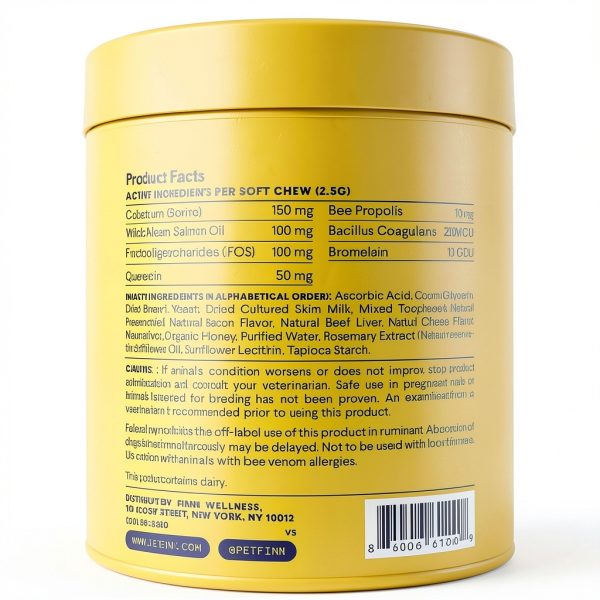 Finn Dog Allergy Chews Immune Support Skin Health-4