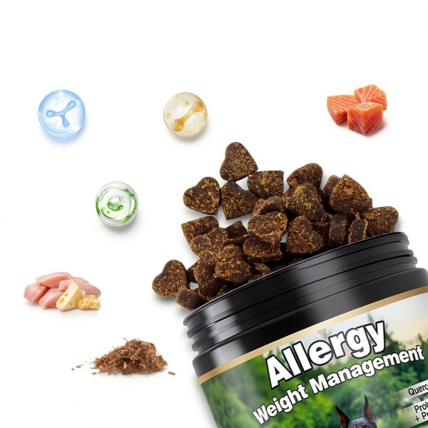 BFDEREN Dog Allergy Chews Itch Relief Weight Management-3