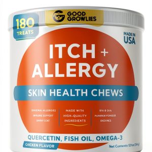 GoodGrowlies Dog Allergy Chews Itch Relief Omega Fish Oil-0