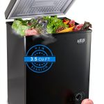 Mini Chest Freezer KRIB BLING 3.5 Cu Ft Black with 7‑Gear Control-0