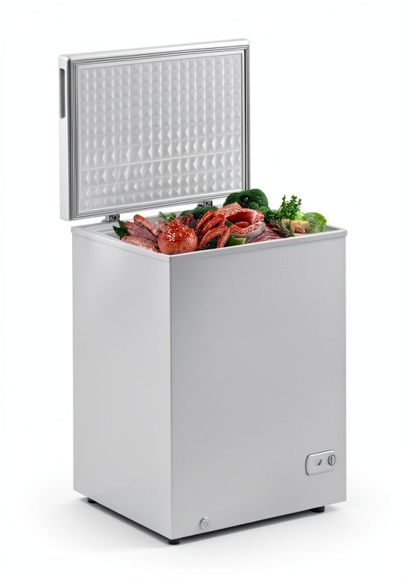 Muhub 10.0 Cu.Ft Chest Freezer with Removable Basket White-2