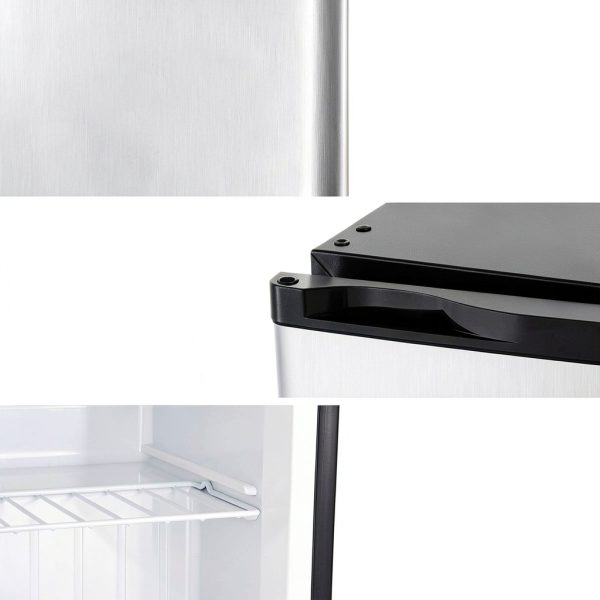 Antarctic Star Upright Freezer 1.1 Cu.ft Silver Stainless Steel D5840C-1