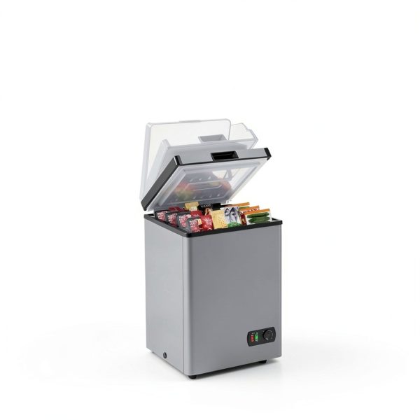 LifePlus Chest Freezer 4.2 Cuft Top Door Grey Energy‑Saving Model-7