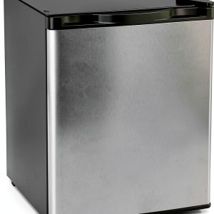 Antarctic Star Upright Freezer 1.1 Cu.ft Silver Stainless Steel D5840C-0