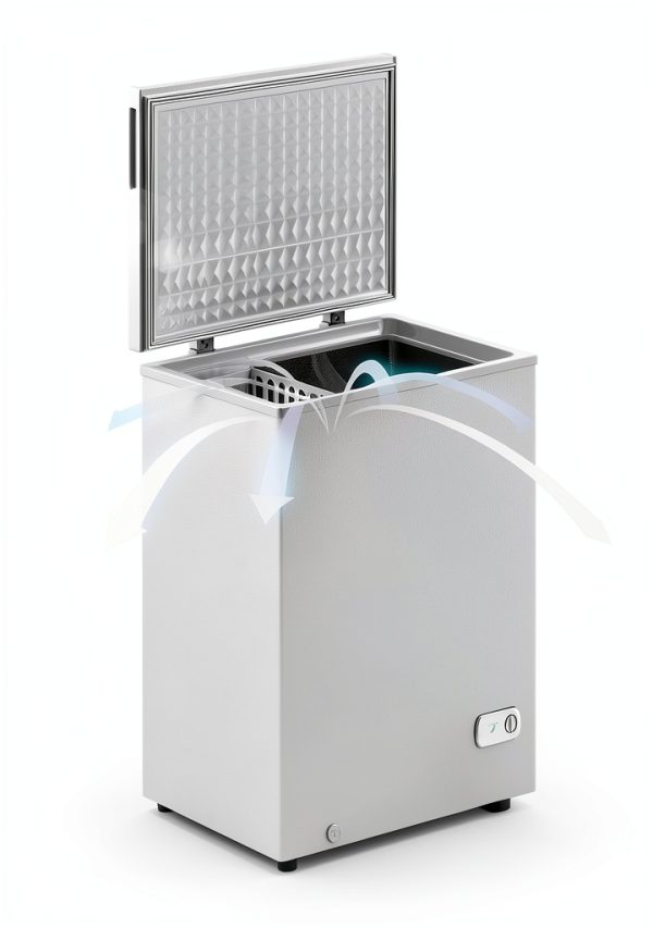 Muhub 10.0 Cu.Ft Chest Freezer with Removable Basket White-6