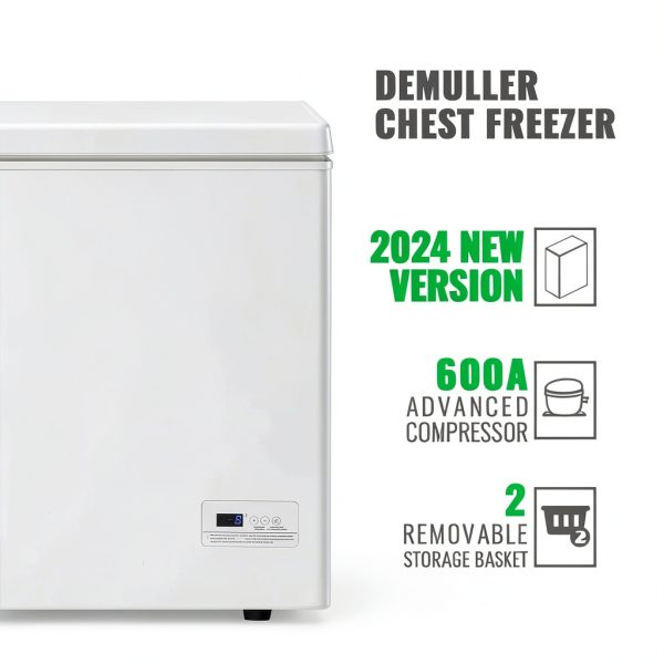 Chest Freezer DEMULLER 4.0 Cu.Ft White Top-Open Control Compact-2