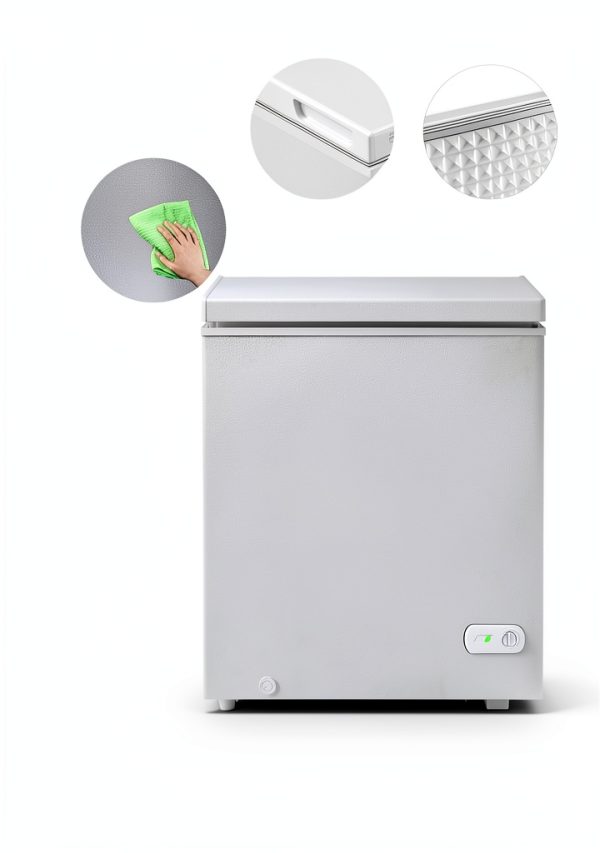 Muhub 10.0 Cu.Ft Chest Freezer with Removable Basket White-4