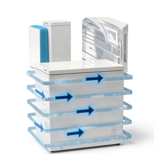 Chest Freezer BANGSON 7.1 Cu.Ft Top Open Adjustable Thermostat-4