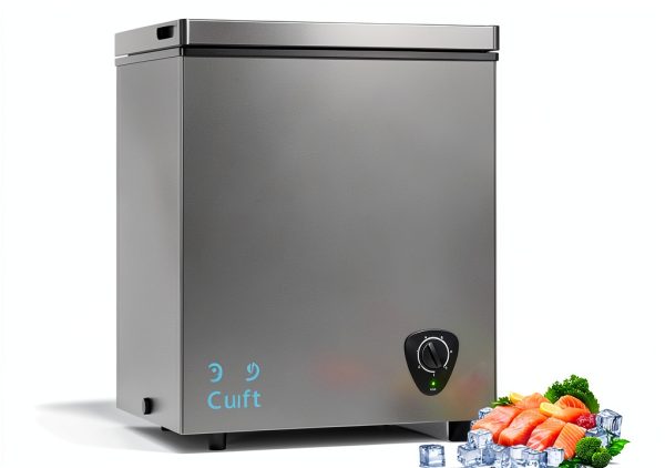 3.5 Cu.Ft Small Chest Freezer Climate Choice Gray-0