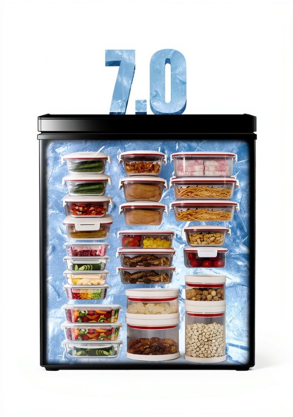 TABU 7.0 Cubic Feet Chest Freezer Black Energy Saving Top‑Open Compact-3