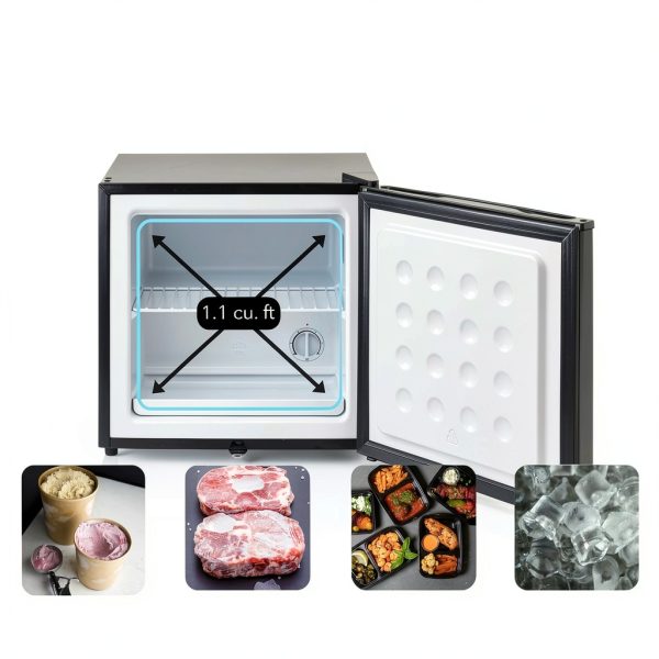 Whynter Upright Small Freezer Mini 1.1 Cu Ft Black Energy Star-5