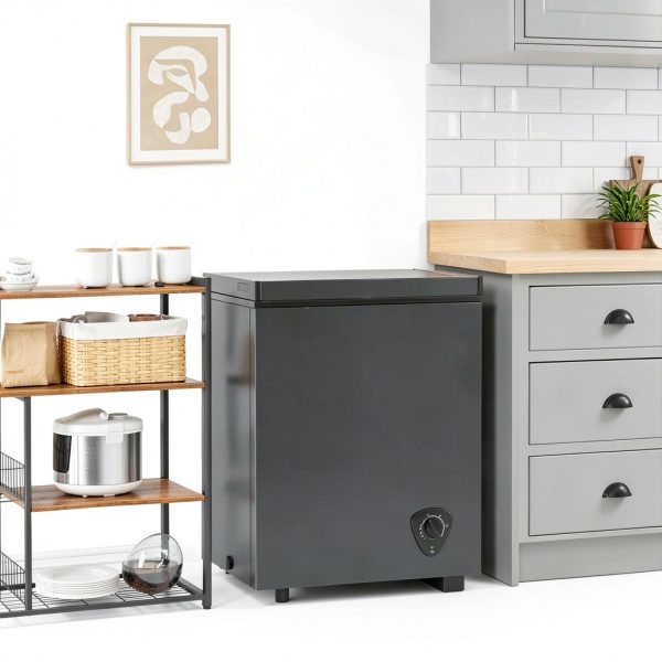 3.5 Cu.Ft Small Chest Freezer Climate Choice Gray-7
