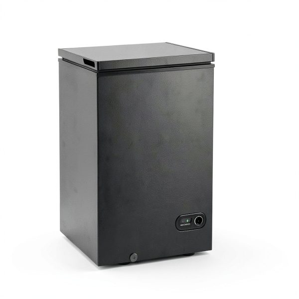 Chest Freezer Electactic 3.5 Cu Ft Black Compact with Adjustable Temp-5